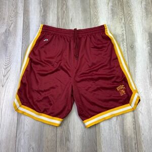 VINTAGE USC Trojans Por Player Mesh Shorts Mens Large Red Yellow Football Men